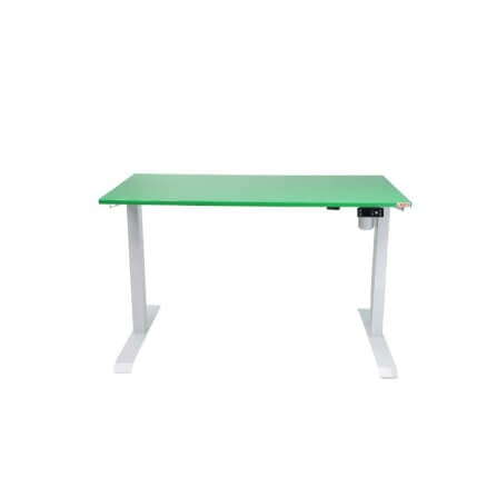 โต๊ะปรับระดับไฟฟ้า หน้าไม้ MDF เคลือบไฮกลอส มอเตอร์ 2 ระดับ LEECO GT-612-SM-GREEN เขียว_0